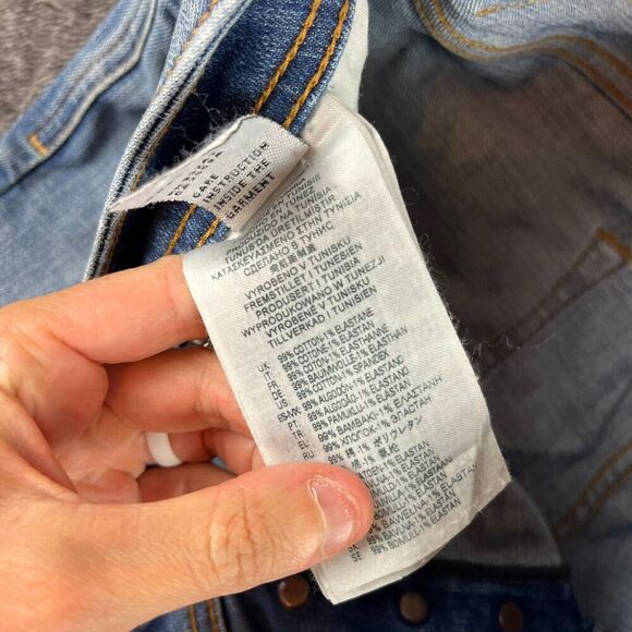 Diesel Larkee-Beex Light Blue Denim Jeans Tapered Men's 33(35X29 Button Fly - Picture 4 of 15